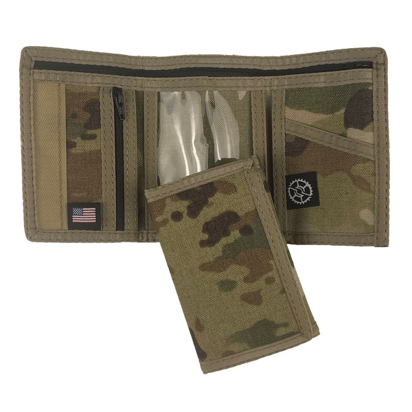 Wisport Patrol Cou ID Portefeuille MultiCam - Porte-Documents Résistant Cordura
