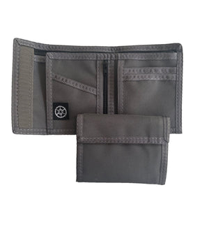 Classic Nylon Bifold Wallet - Granite