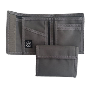 Classic Nylon Bifold Wallet - Granite