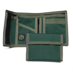 Classic Nylon Bifold Wallet - Green