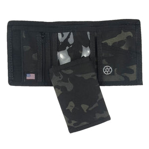 Nylon Trifold Wallet - MultiCam Black