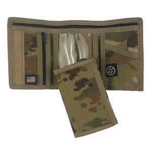 Nylon Trifold Wallet - MultiCam Camo
