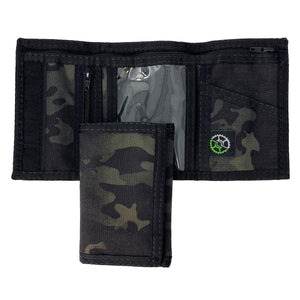 Nylon Trifold Wallet - MultiCam Black