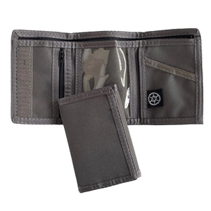 Classic Nylon Trifold Wallet - Granite