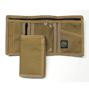 Ballistic Nylon Trifold Wallet - Coyote