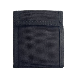 Compact Nylon Bifold Wallet  - Black