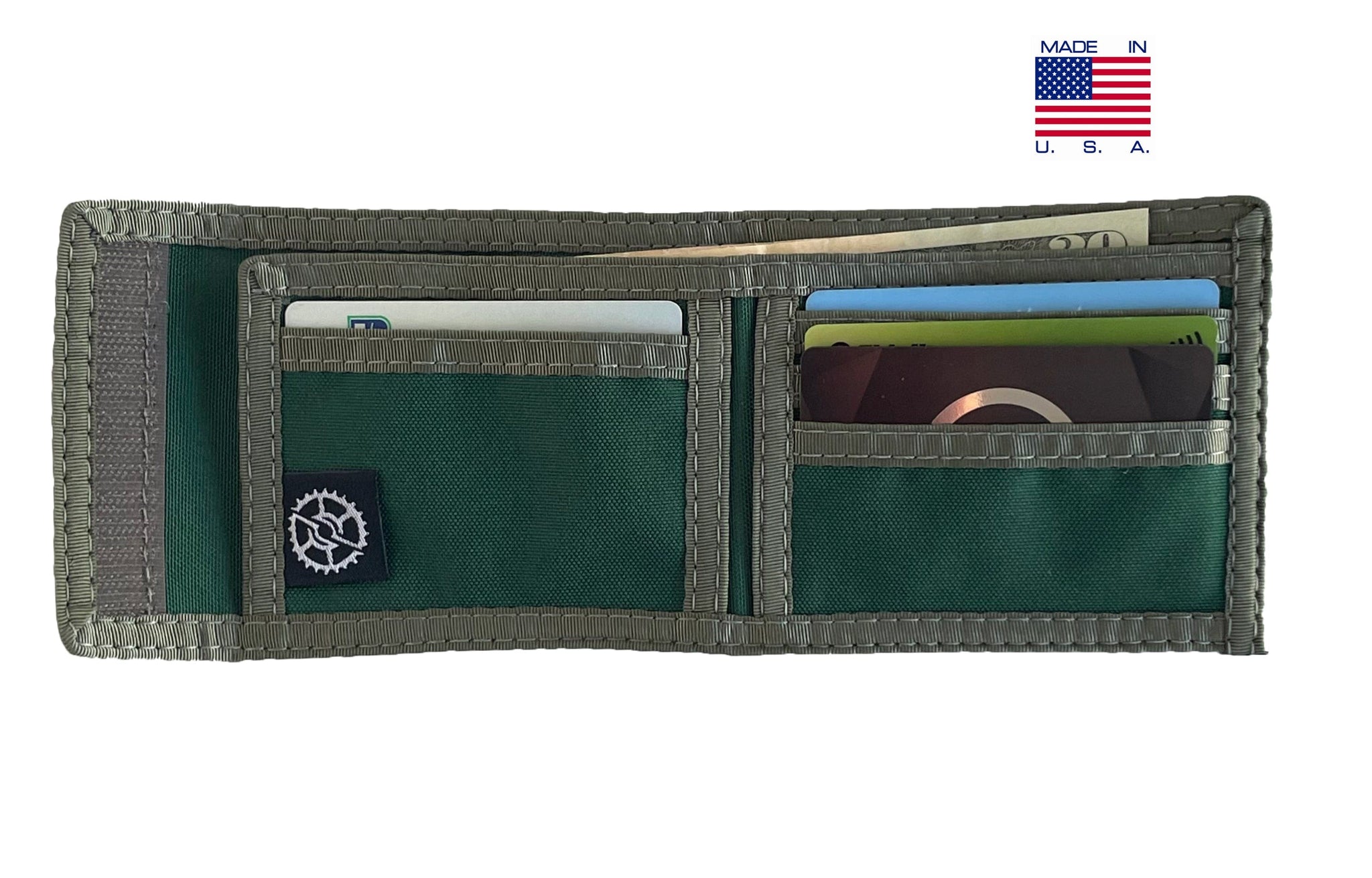 Compact Bifold Wallet  - Green