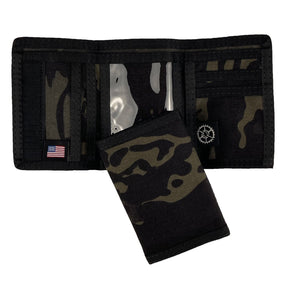 Compact Trifold Wallet  - MultiCam Black