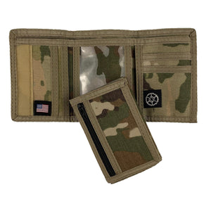 Compact Trifold Wallet  - MultiCam Camo