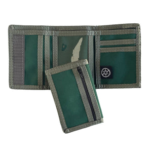 Compact Trifold Wallet  - Green
