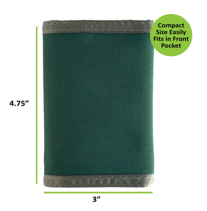 Compact Trifold Wallet  - Green