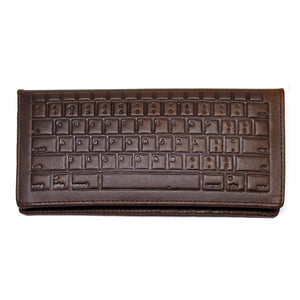 Keyboard Long Wallet - Brown