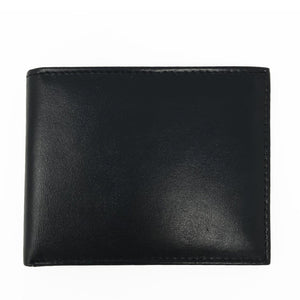 RFID Leather Bifold Wallet - Black