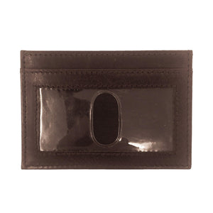 Card Case w/ ID Window - Brown