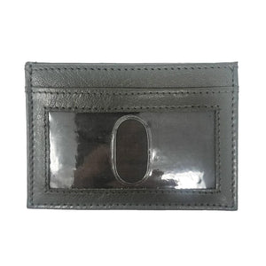 Card Case w/ ID Window - Grey