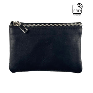 Card Wallet w/ Key Ring - Black