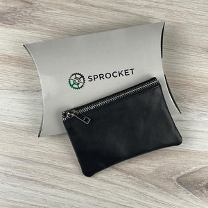 Card Wallet w/ Key Ring - Black