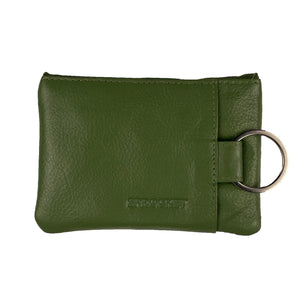 Card Wallet w/ Key Ring - Green