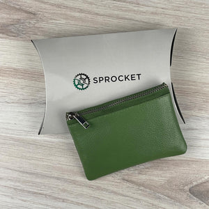 Card Wallet w/ Key Ring - Green