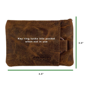 Card Wallet w/ Key Ring - Hunter