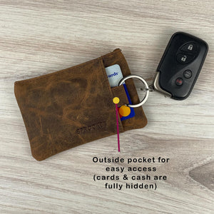 Card Wallet w/ Key Ring - Hunter