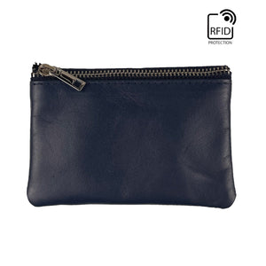 Card Wallet w/ Key Ring - Navy