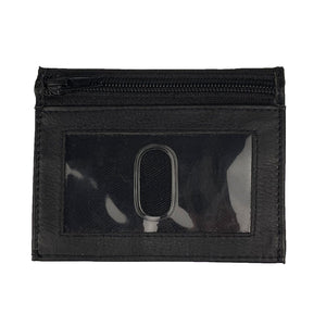 Mini Wallet with Key Ring - Black