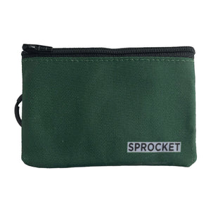 Mini Pouch Wallet - Green/Light Grey