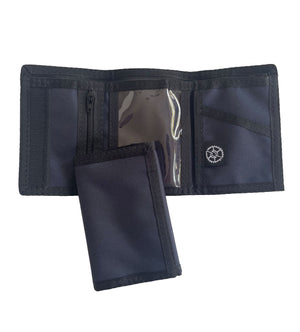 Classic Nylon Trifold Wallet - Dark Navy