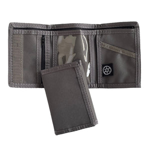 Classic Nylon Trifold Wallet - Granite