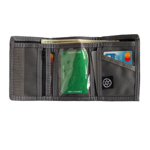 Classic Nylon Trifold Wallet - Granite