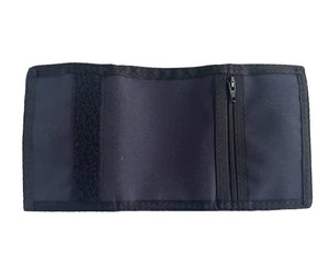 Compact Nylon Trifold Wallet  - Navy