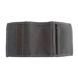 Compact Nylon Trifold Wallet  - Smoke Grey