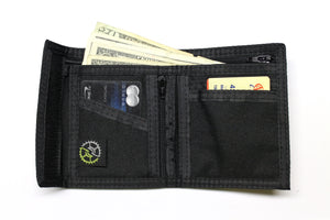 Classic Nylon Bifold Wallet - Black