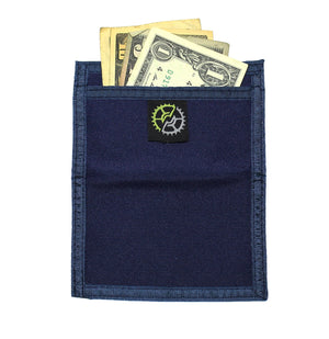Nylon Front Pocket Wallet - Navy