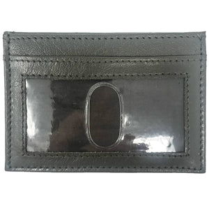 Card Case w/ ID Window - Grey