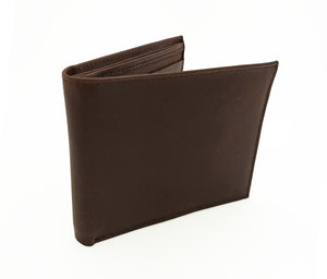 RFID Leather Bifold Wallet - Brown
