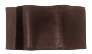 Leather/Nylon Combo Bi-Fold Wallet - Brown